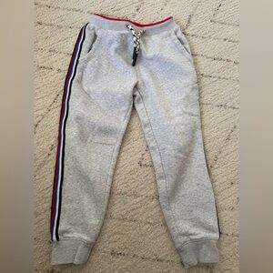 Joules Gray Joggers with Multicolor Stripe